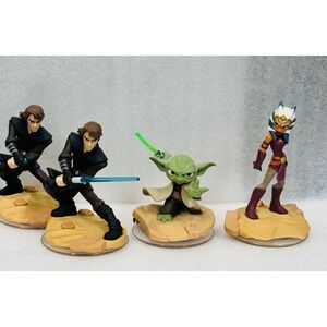 Disney Infinity Star Wars Figures Anakin‎ Skywalker Yoda Ahsoka Tano Lot 3.0